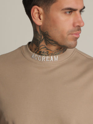 T-SHIRT OVER SIZE Coffee / XXS