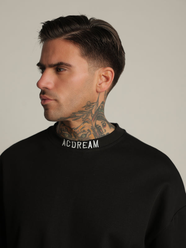 T-SHIRT OVER SIZE Black / XXS