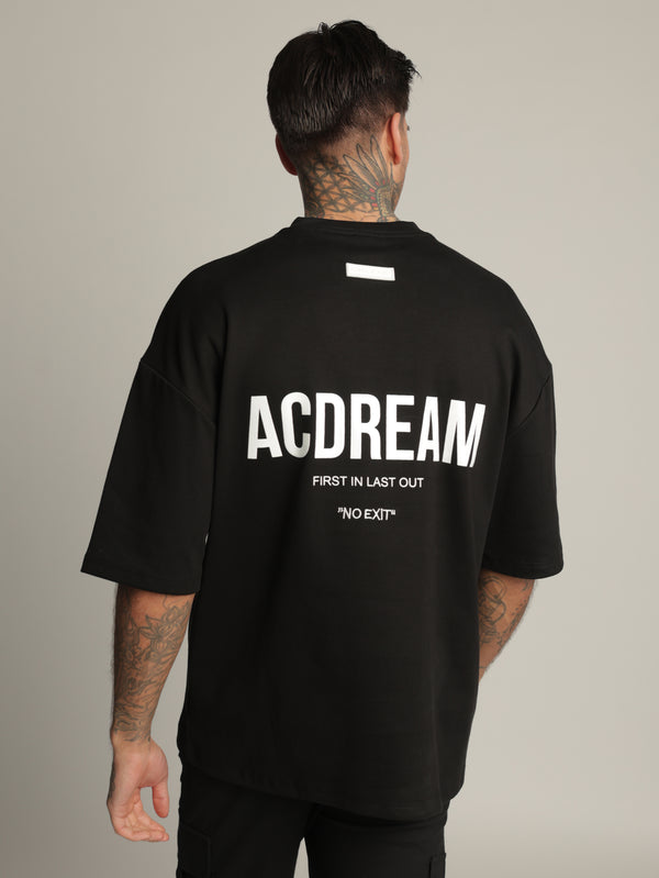 T-SHIRT OVER SIZE Black / XXS