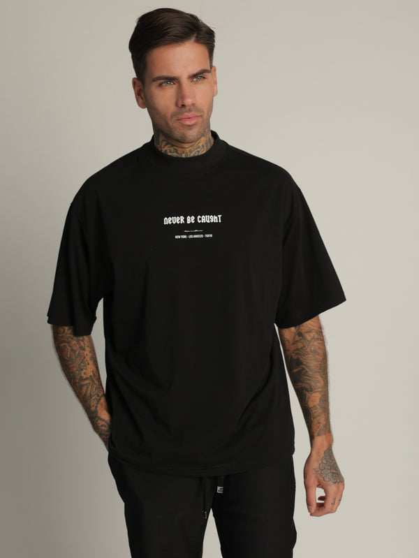 T-SHIRT OVER SIZE Black / XXS
