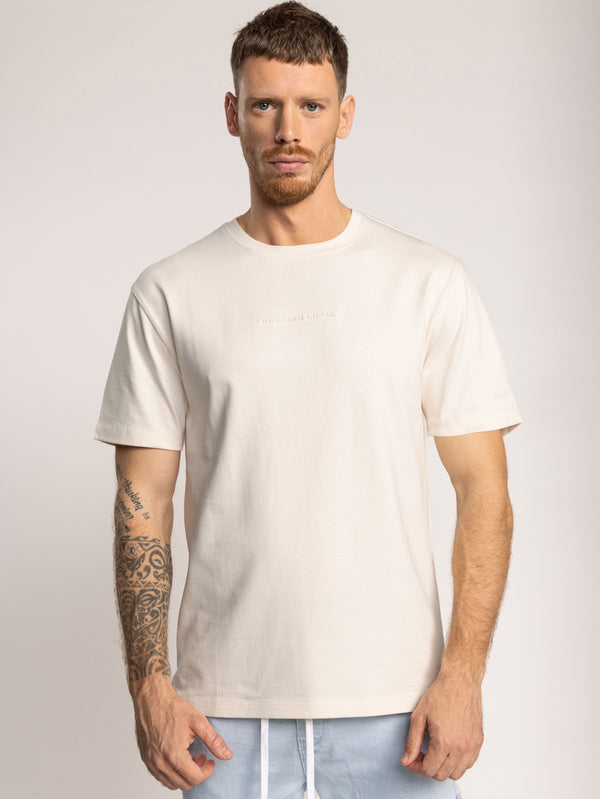 T-SHIRT OVER SIZE Cream / XXS