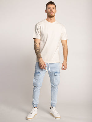 T-SHIRT OVER SIZE Cream / XXS