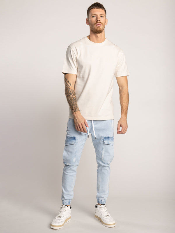 T-SHIRT OVER SIZE Cream / XXS
