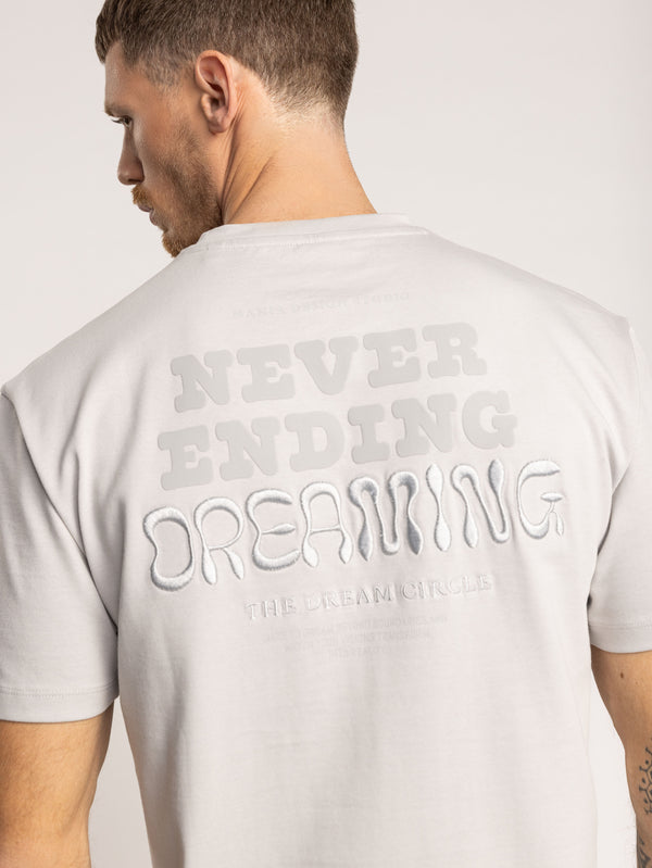 T-SHIRT OVER SIZE Light Gray / XXS