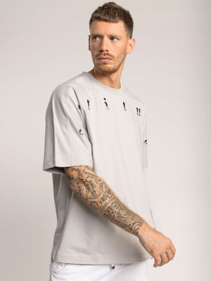 T-SHIRT OVER SIZE Light Gray / XXS