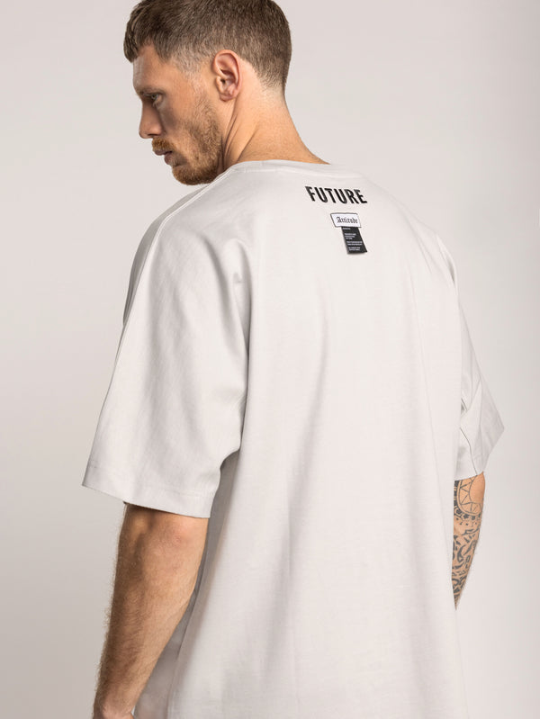 T-SHIRT OVER SIZE Light Gray / XXS