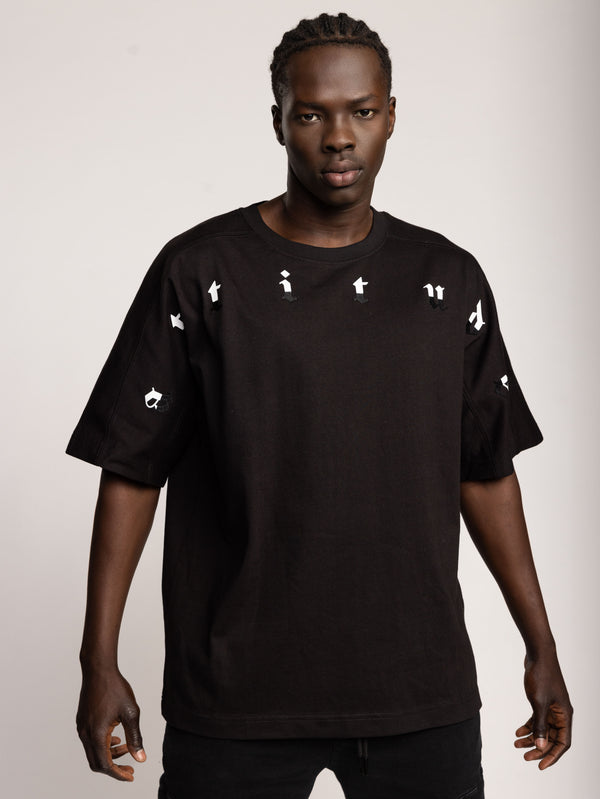 T-SHIRT OVER SIZE Black / XXS