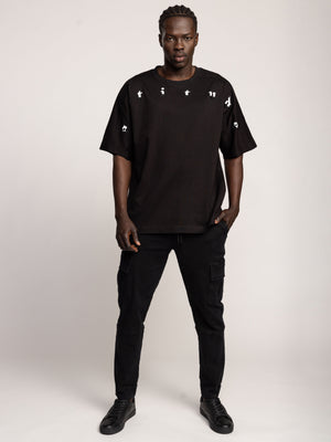 T-SHIRT OVER SIZE Black / XXS