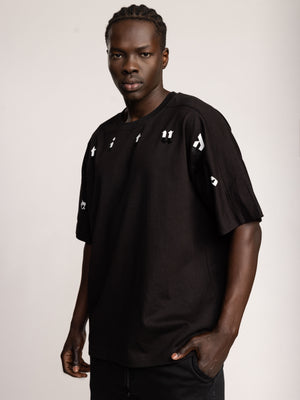 T-SHIRT OVER SIZE Black / XXS