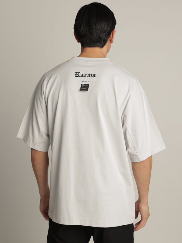 T-SHIRT OVER SIZE Light Gray / XXS
