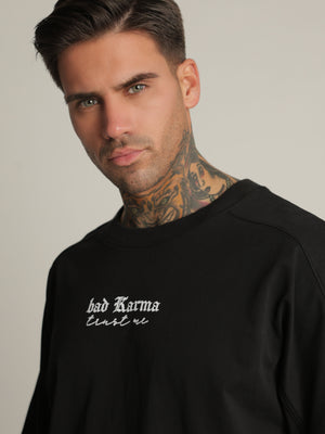 T-SHIRT OVER SIZE Black / XXS