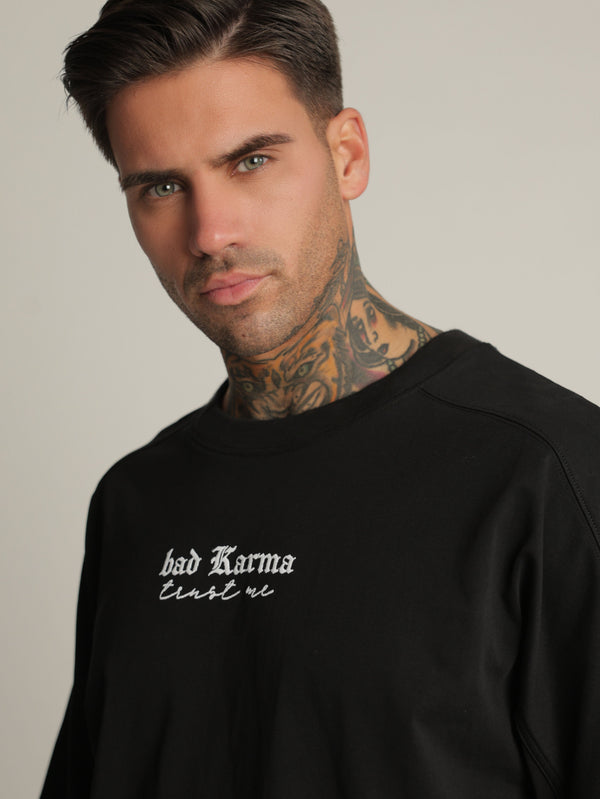 T-SHIRT OVER SIZE Black / XXS