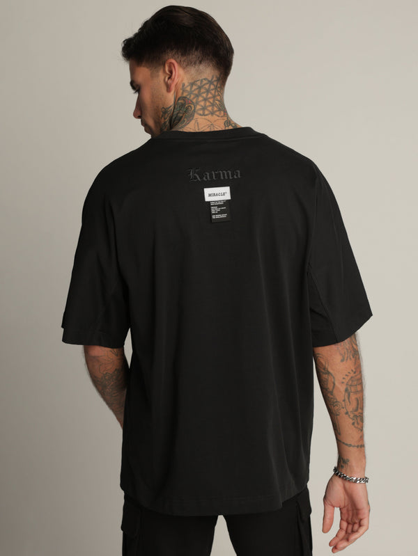 T-SHIRT OVER SIZE Black / XXS