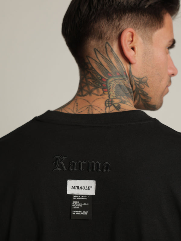 T-SHIRT OVER SIZE Black / XXS