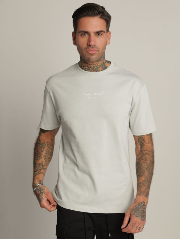 FASHION BASIC T-SHIRT Light Gray / XXS