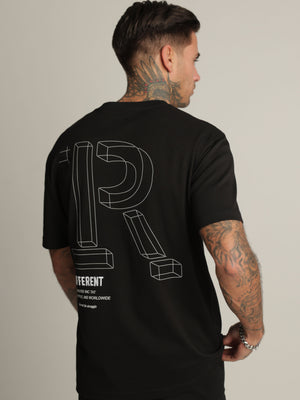 T-SHIRT OVER SIZE Black / XXS