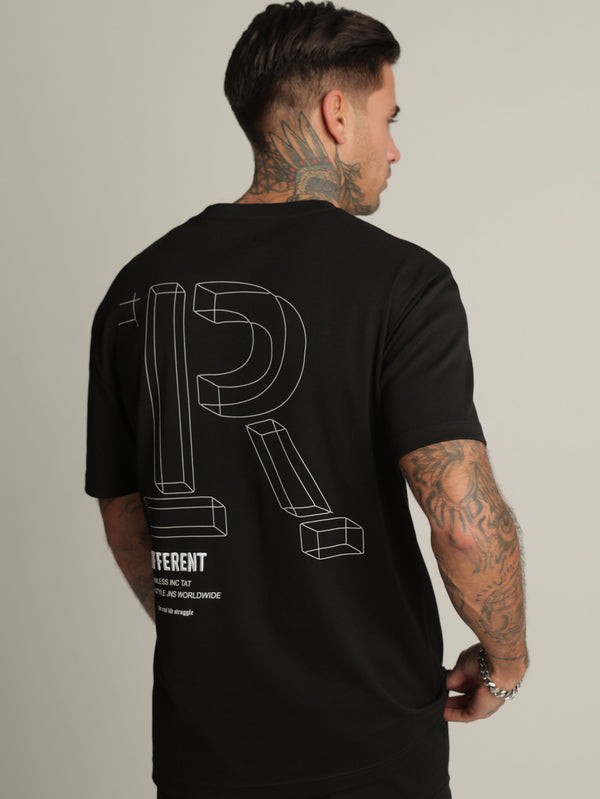 T-SHIRT OVER SIZE Black / XXS