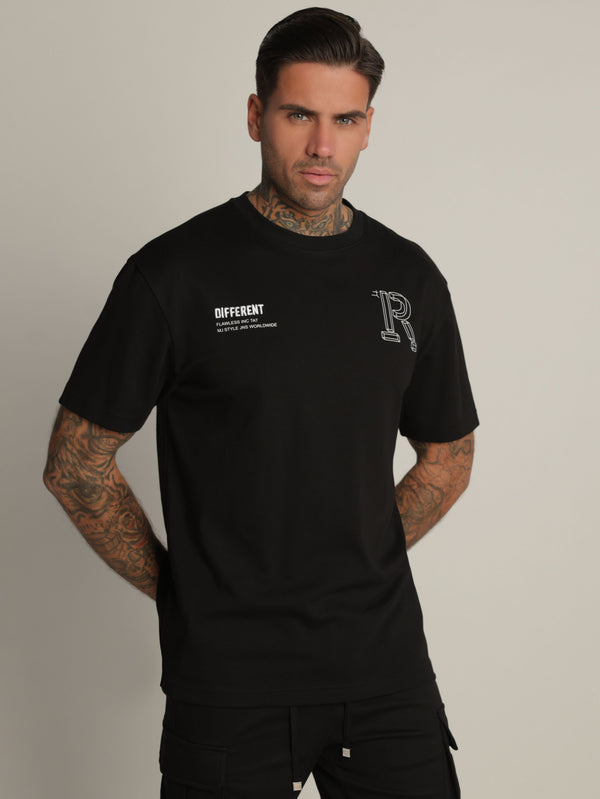 T-SHIRT OVER SIZE Black / XXS
