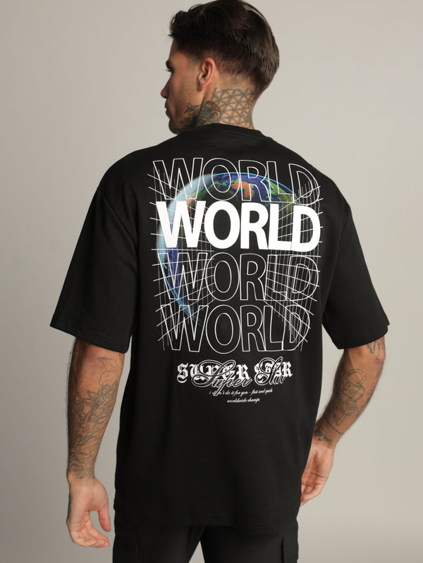 T-SHIRT OVER SIZE Black / XXS