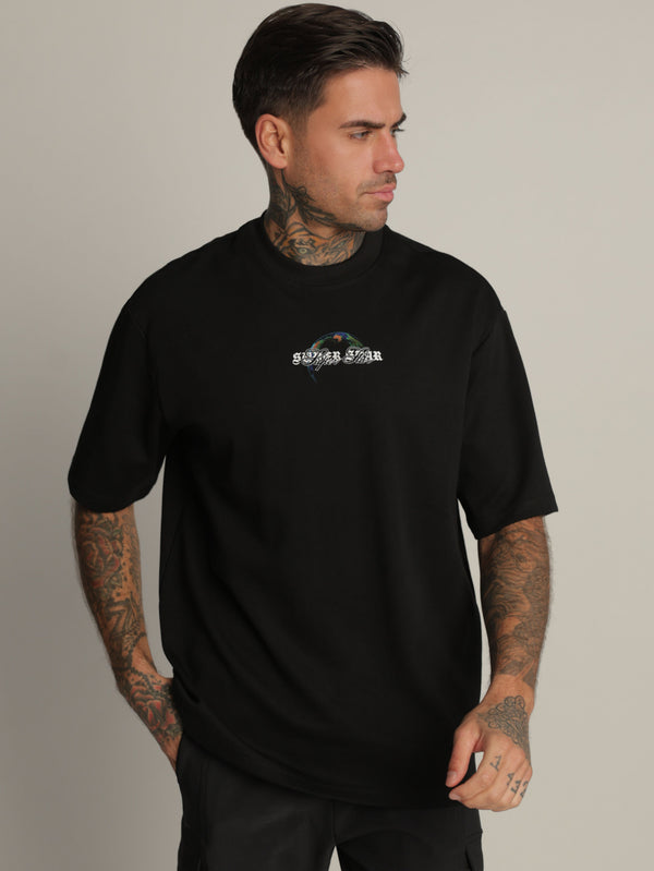 T-SHIRT OVER SIZE Black / XXS