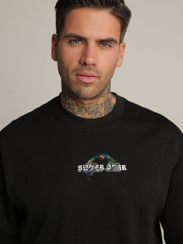T-SHIRT OVER SIZE Black / XXS