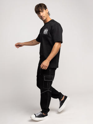 T-SHIRT OVER SIZE Black / XXS