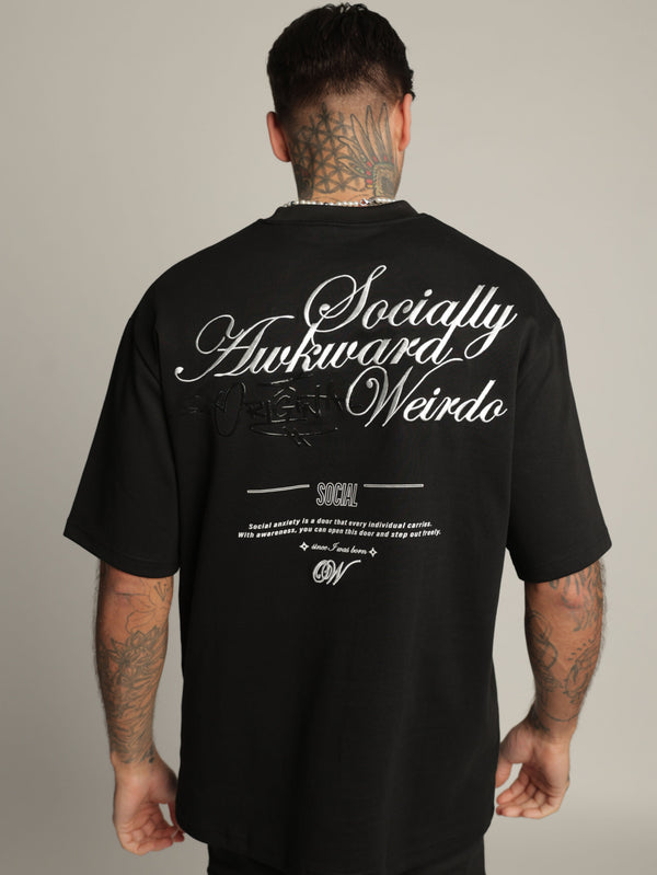 T-SHIRT OVER SIZE Black / XXS
