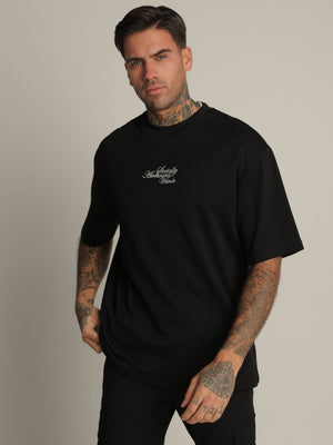 T-SHIRT OVER SIZE Black / XXS