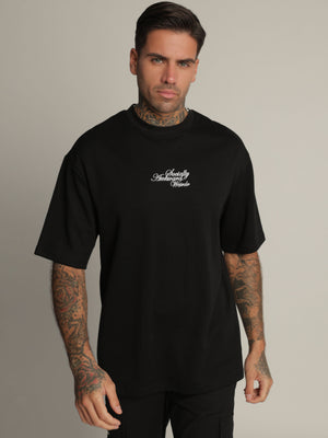 T-SHIRT OVER SIZE Black / XXS
