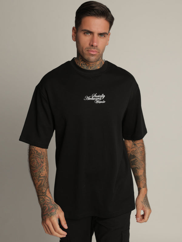 T-SHIRT OVER SIZE Black / XXS