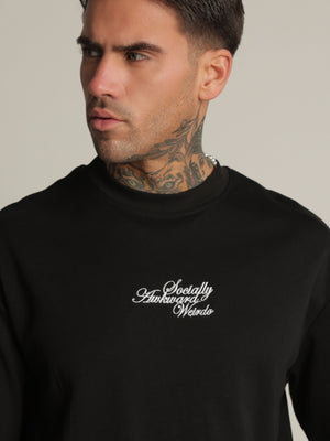T-SHIRT OVER SIZE Black / XXS