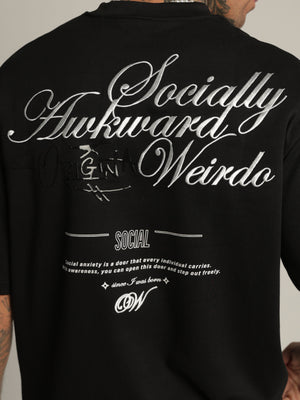 T-SHIRT OVER SIZE Black / XXS