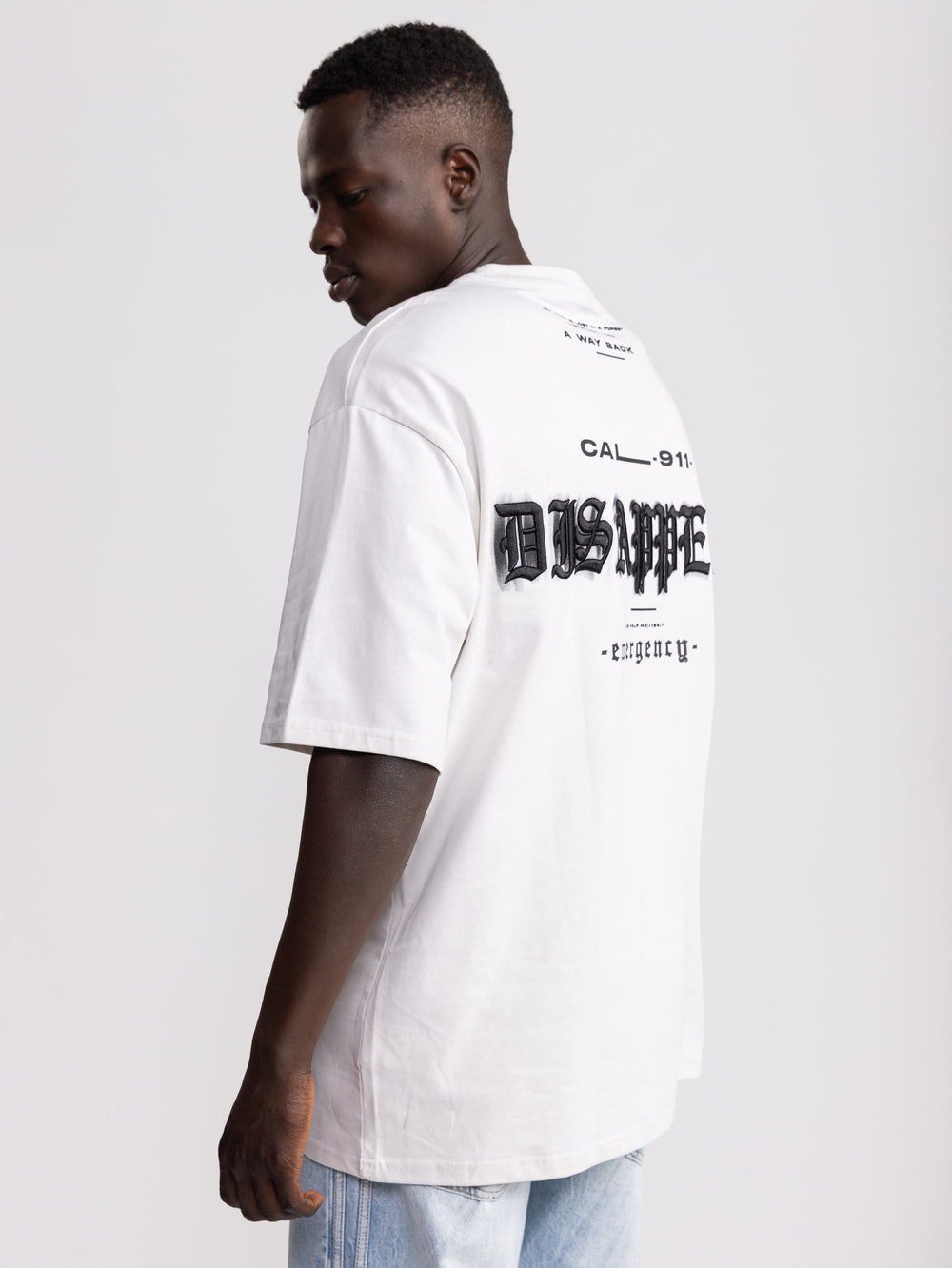 T-SHIRT OVER SIZE Light Gray / XXS