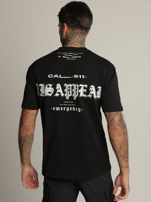 T-SHIRT OVER SIZE Black / XXS
