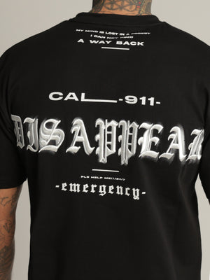 T-SHIRT OVER SIZE Black / XXS