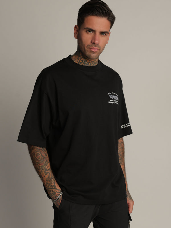 T-SHIRT OVER SIZE Black / XXS