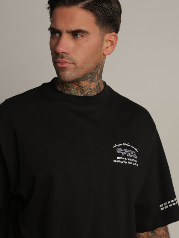 T-SHIRT OVER SIZE Black / XXS