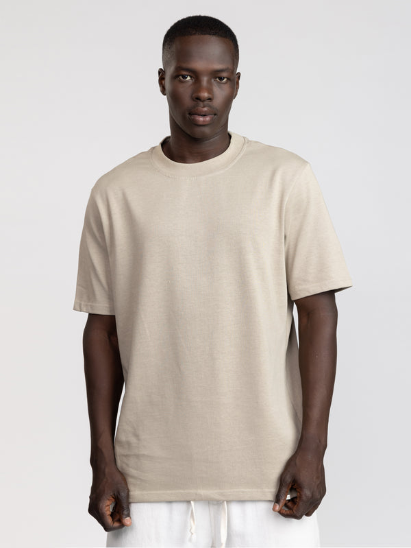 FASHION BASIC T-SHIRT Khaki / XXS