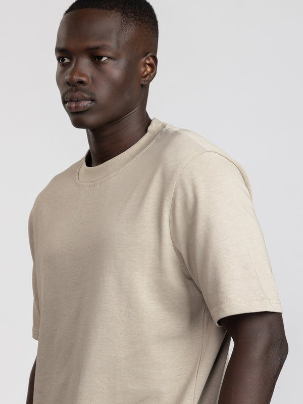FASHION BASIC T-SHIRT Khaki / XXS