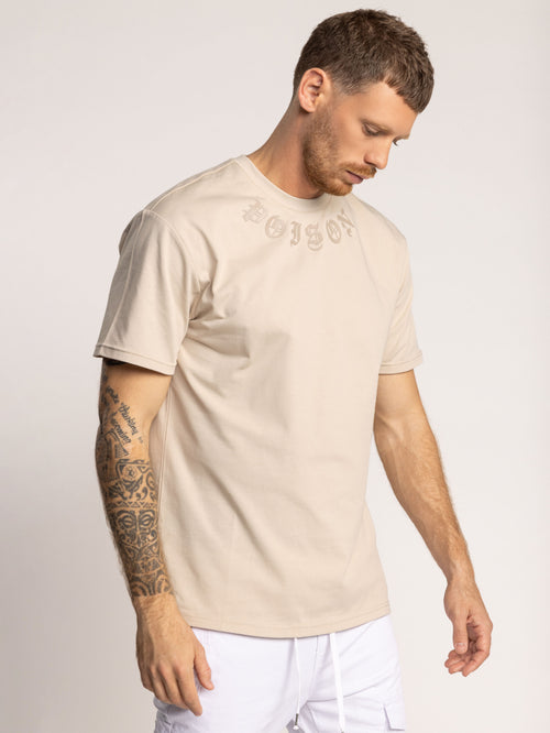 T-SHIRT OVER SIZE Beige / XXS