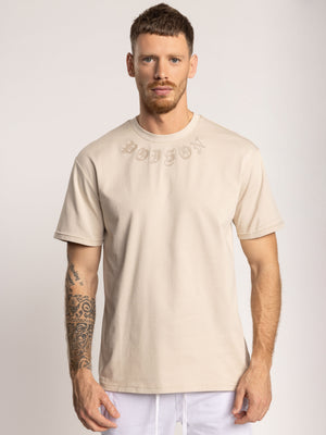 T-SHIRT OVER SIZE Beige / XXS