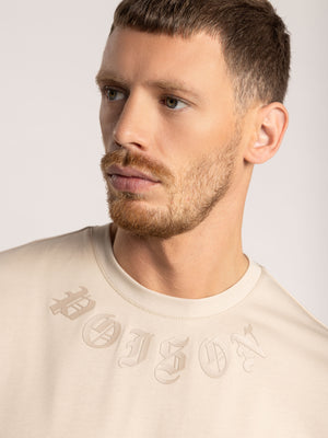 T-SHIRT OVER SIZE Beige / XXS