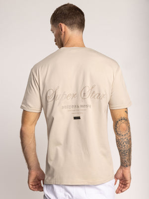T-SHIRT OVER SIZE Beige / XXS