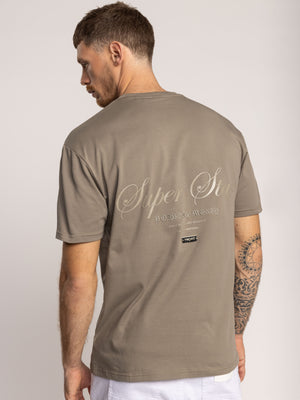 T-SHIRT OVER SIZE Khaki / XXS