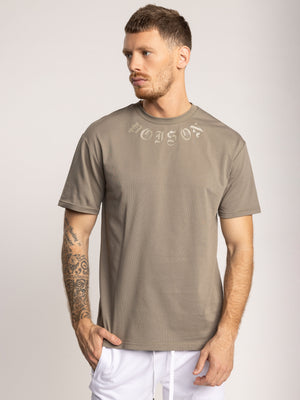 T-SHIRT OVER SIZE Khaki / XXS