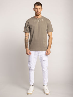 T-SHIRT OVER SIZE Khaki / XXS