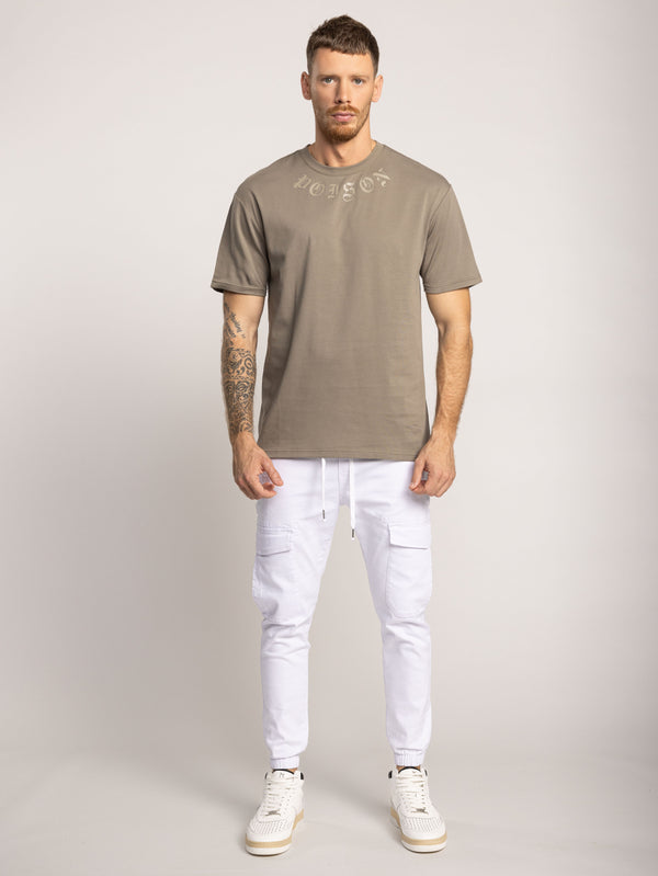 T-SHIRT OVER SIZE Khaki / XXS