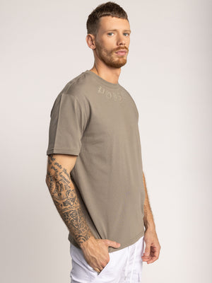 T-SHIRT OVER SIZE Khaki / XXS