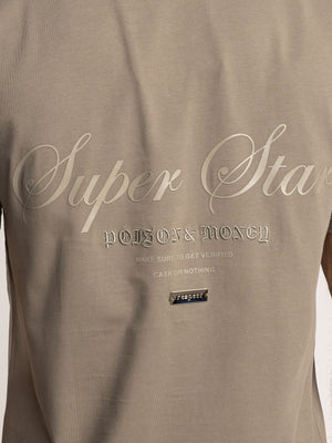 T-SHIRT OVER SIZE Khaki / XXS