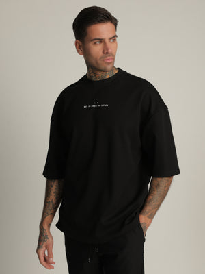 T-SHIRT OVER SIZE Black / XXS